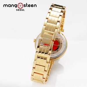 Đồng hồ nữ MS506B MANGOSTEEN SEOUL Hàn Quốc dây thép (Vàng)
